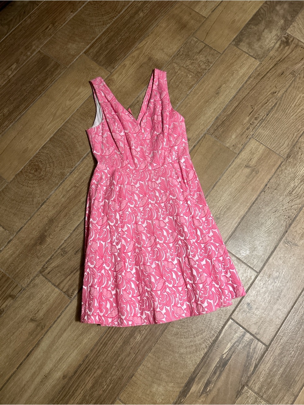Maeve Claribel Jacquard Pink Floral Dress